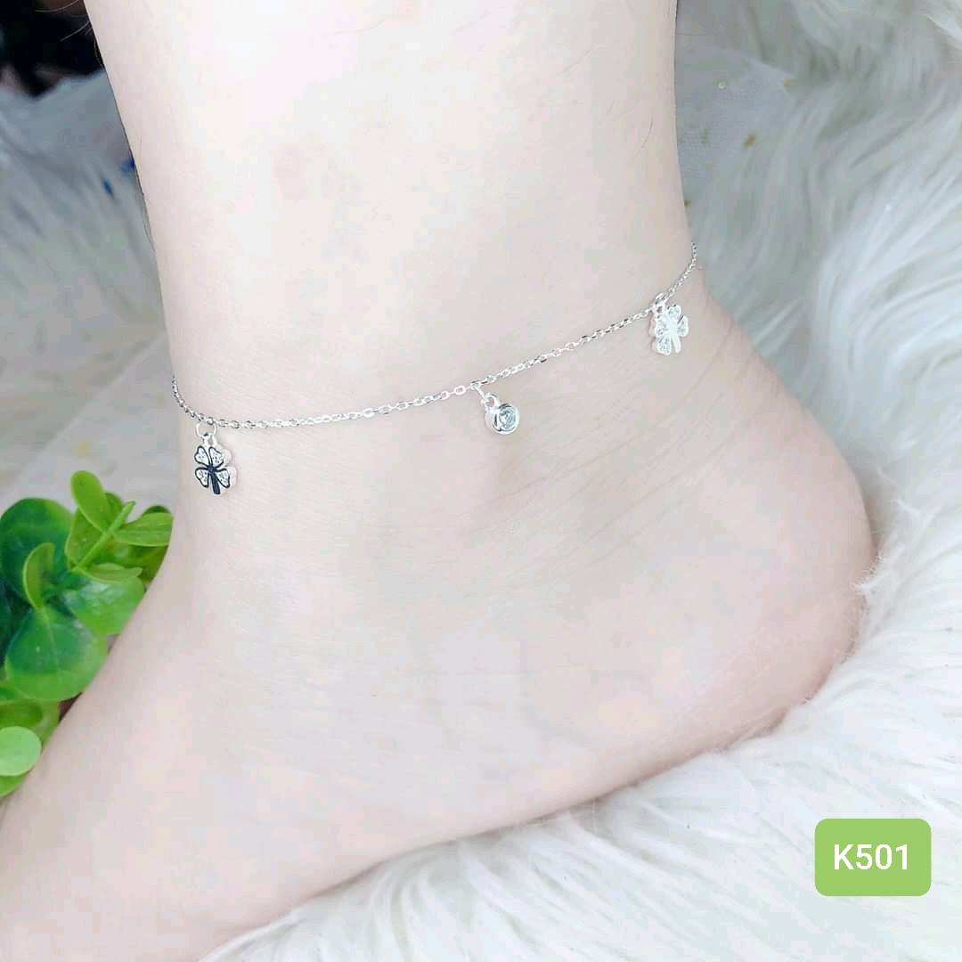 Lắc chân bạc nữ siêu xinh K501B