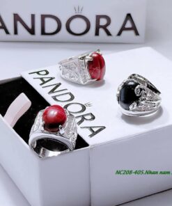 Nhẫn bạc nam đính đá M5