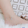 Lắc chân bạc nữ đính Charm M7