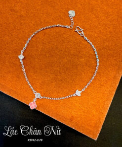 Lắc chân bạc nữ đính Charm M8