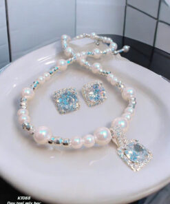 Set trang sức bạc mix bạc ngọc trai M1