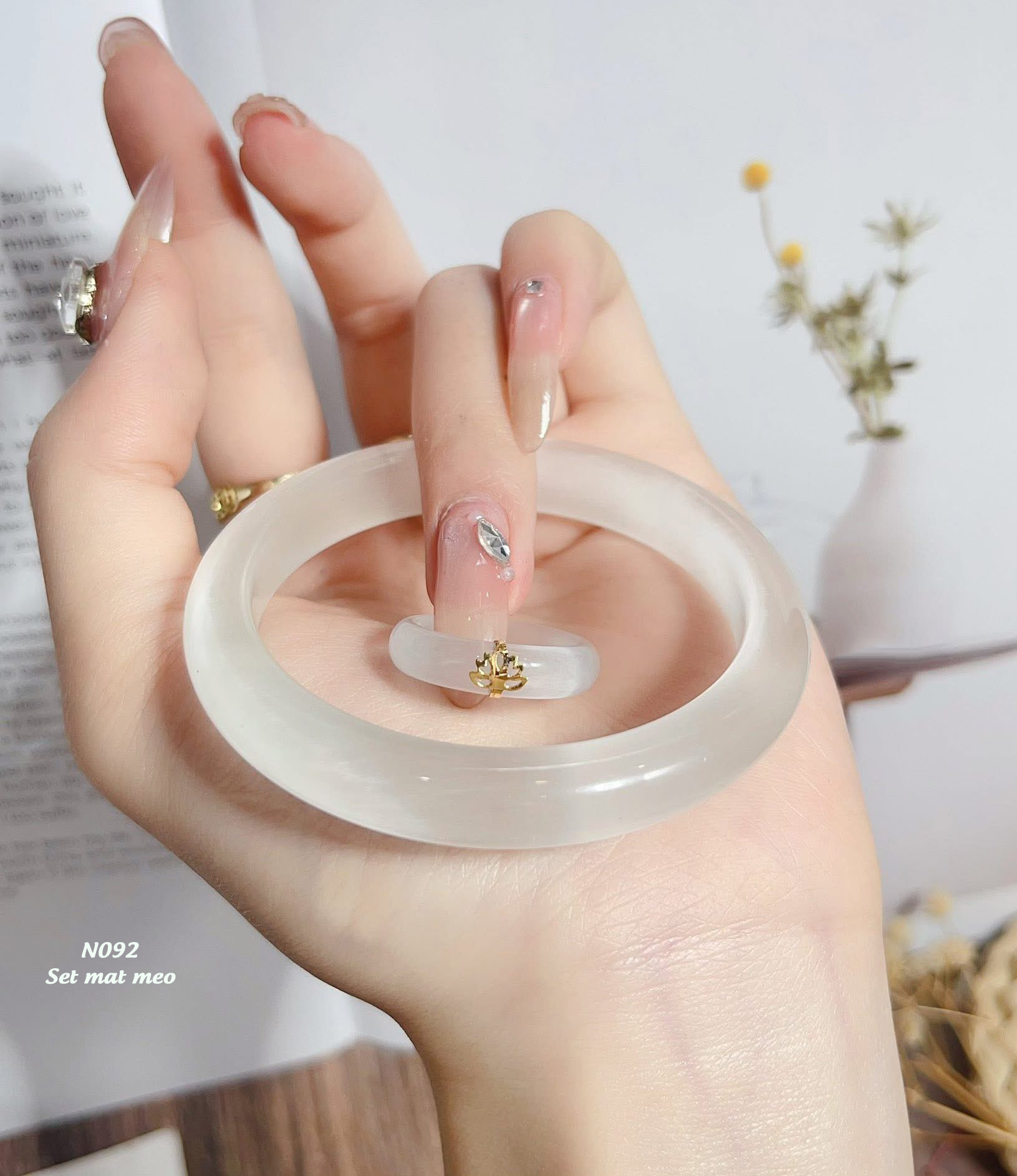 BST Set vòng & nhẫn cẩm thạch đa sắc