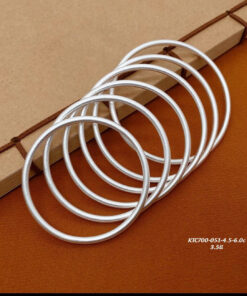 Vòng tay bạc dạng kiềng trơn