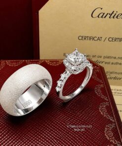 Nhẫn đôi Cartier Platinum Cao Cấp M1